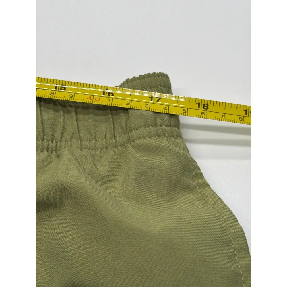 H&M Mens Swim Trunks‎ Olive Green XL Elastic Drawstring Mesh Lined Board Shorts